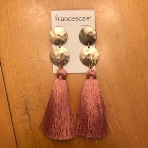 francesca’s tassel earrings !!!
